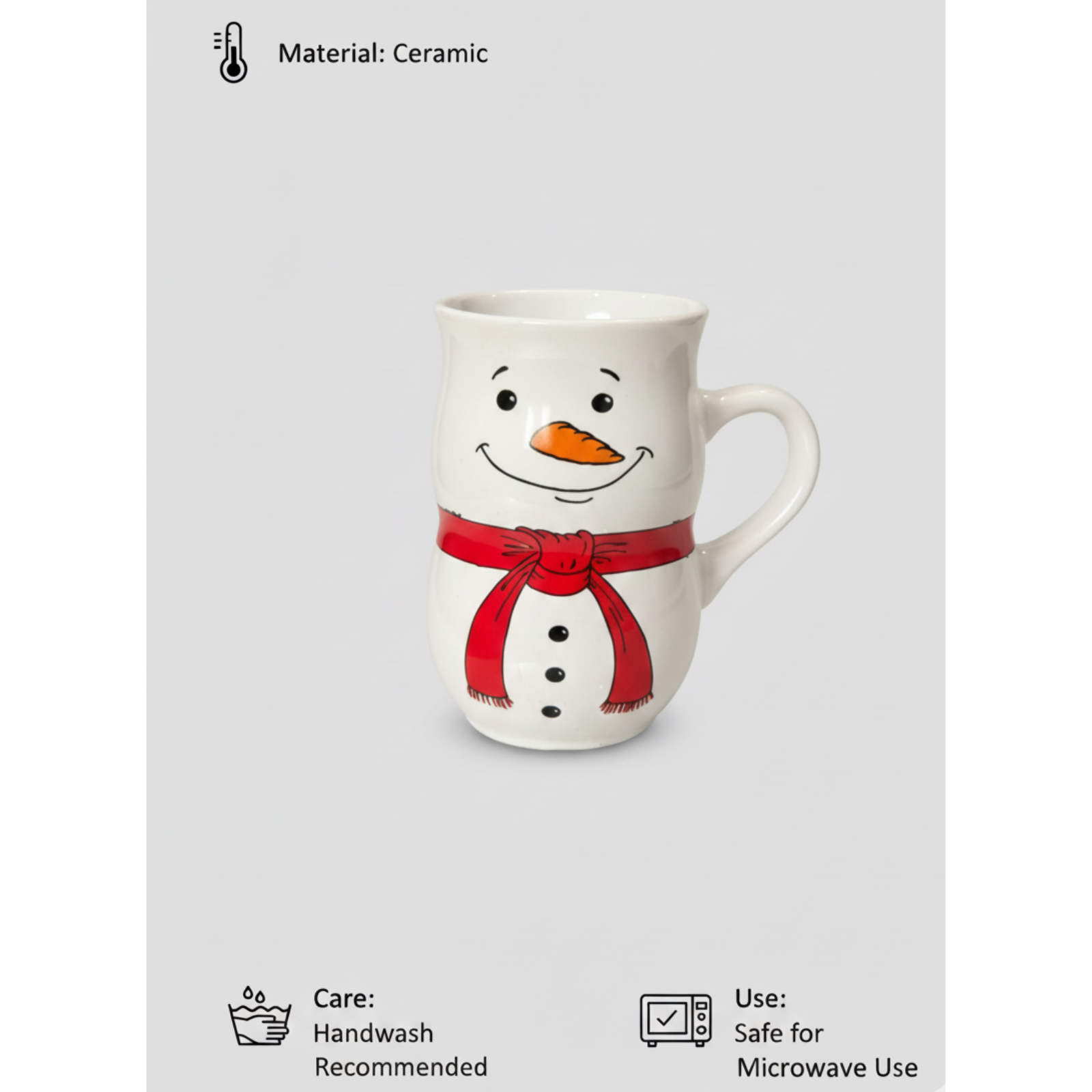 SnowMan Cozy Mug - Festive Winter Coffee Mug