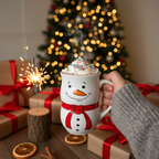 SnowMan Cozy Mug - Festive Winter Coffee Mug
